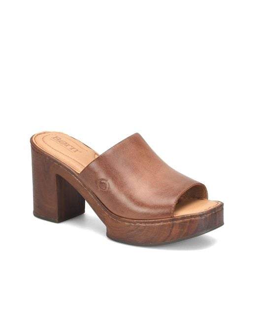 Born Brown Nix Platform Sandal