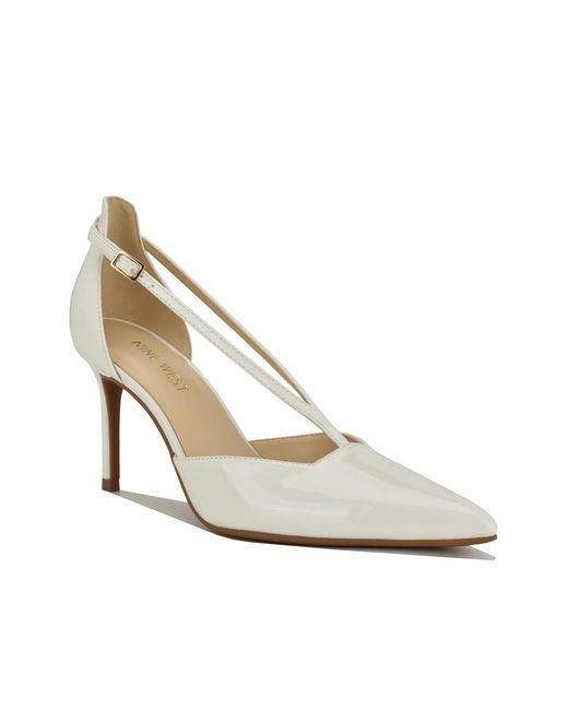 Nine West White Condea Pump