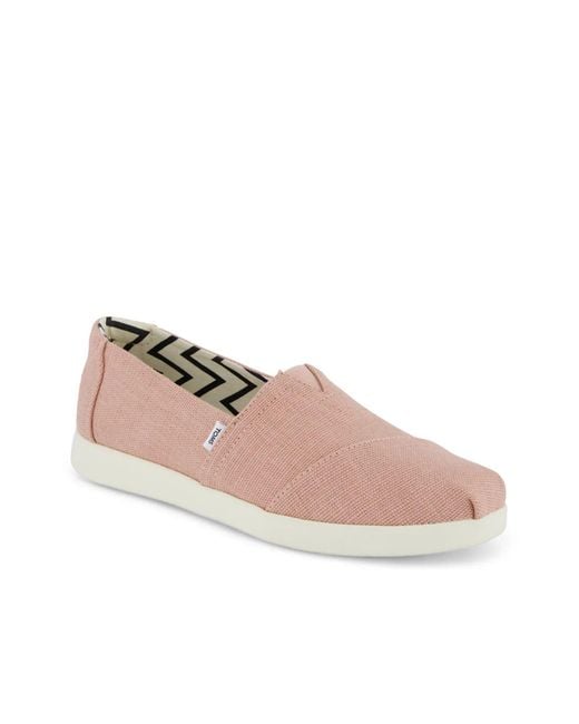 TOMS Pink Alpargata Plus Slipon
