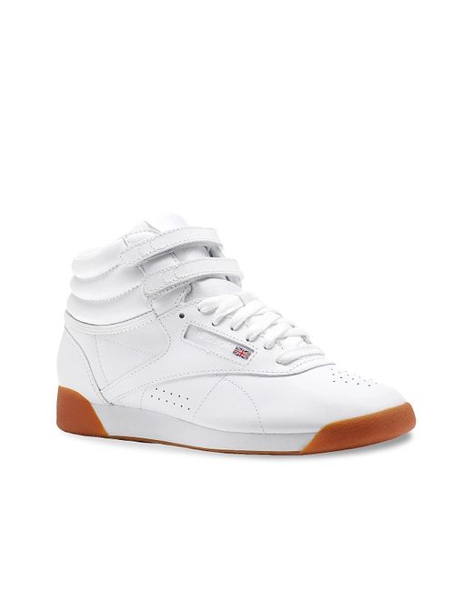reebok freestyle hi top sneakers