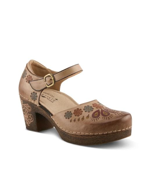 L'ARTISTE Metallic Bridgitte Pump