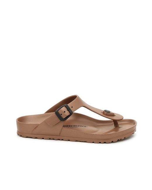 Birkenstock Gizeh Eva Waterproof Essentials Thong Sandals in Brown | Lyst