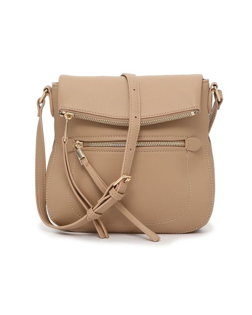 Kelly And Katie Synthetic Jean Crossbody Bag In Taupe Gray Lyst