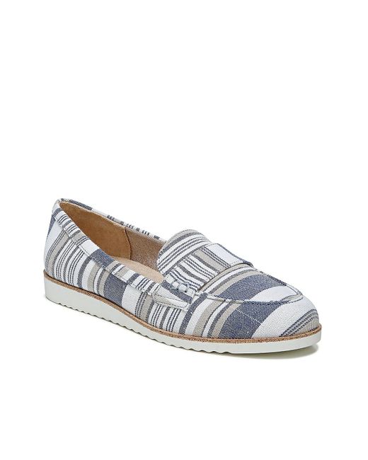 LifeStride Synthetic Zee Loafer in Blue/White/Khaki Stripes (White) Lyst