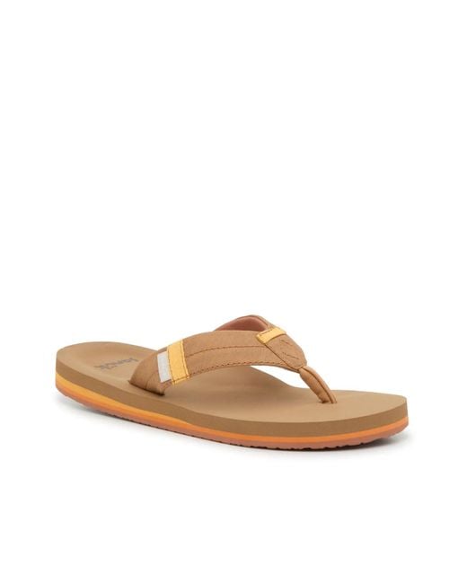 Sanuk Brown Sawyer Flip Flop