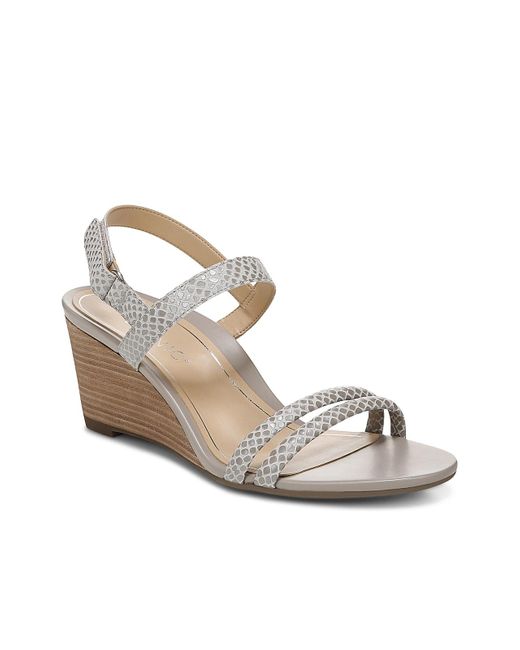 Vionic Leather Emmy Wedge Sandal in 