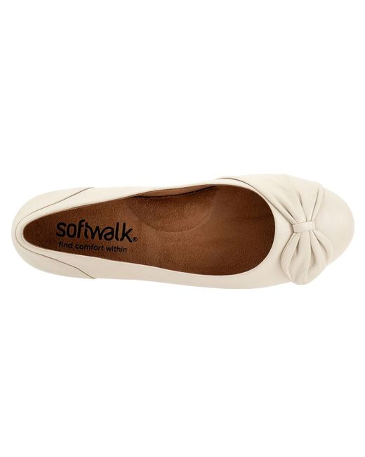 Softwalk® White Sofia Ballet Flat