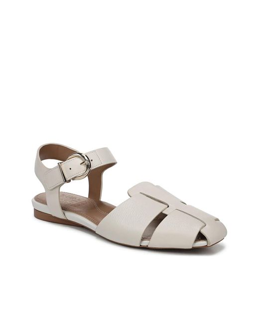 Naturalizer White Cleo Flat