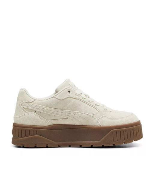 PUMA White Karmen Ii Idol Platform Sneaker