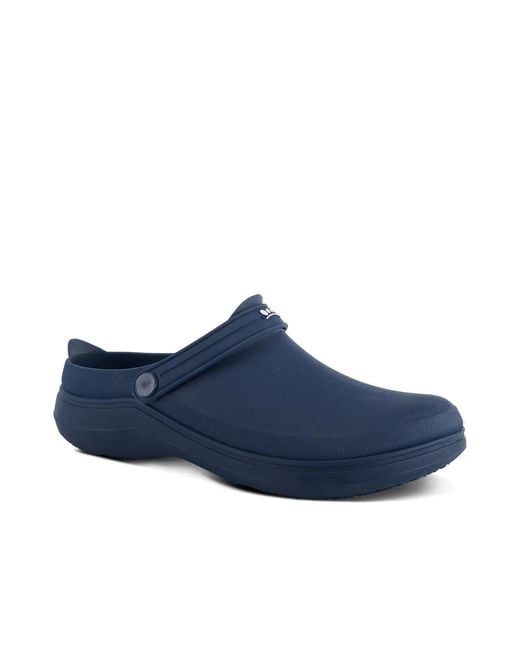 Spring Step Blue Cameron Waterproof Clog for men