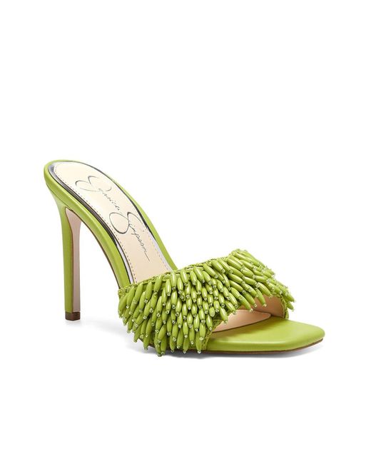 Jessica Simpson Synthetic Olya Sandal in Green | Lyst