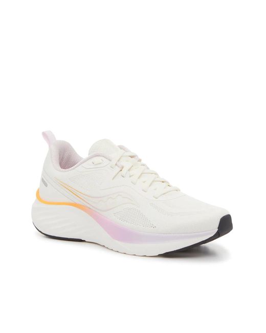 Saucony White Lancer 3 Running Shoe