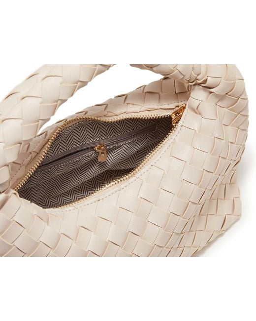 Crown Vintage Metallic Woven Knotted Hobo Bag