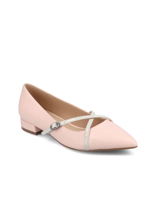 Journee Collection Pink Camby Pump