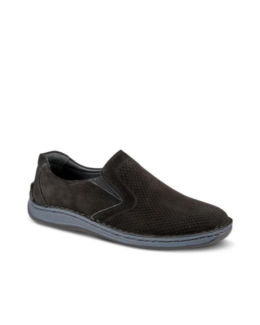 Spring Step Black Surano Slipon Sneaker for men
