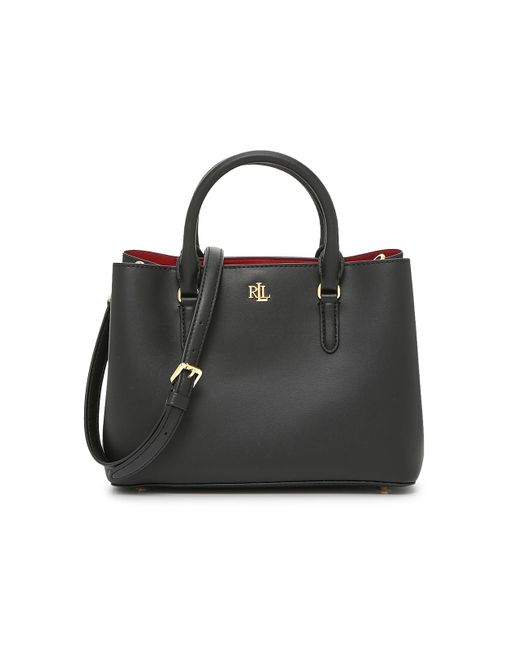 Lauren by Ralph Lauren Leather Marcy 26 Satchel in Black Lyst