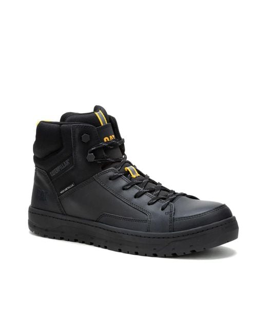 Caterpillar Black Streamline Court Mid Ct Work Sneaker for men