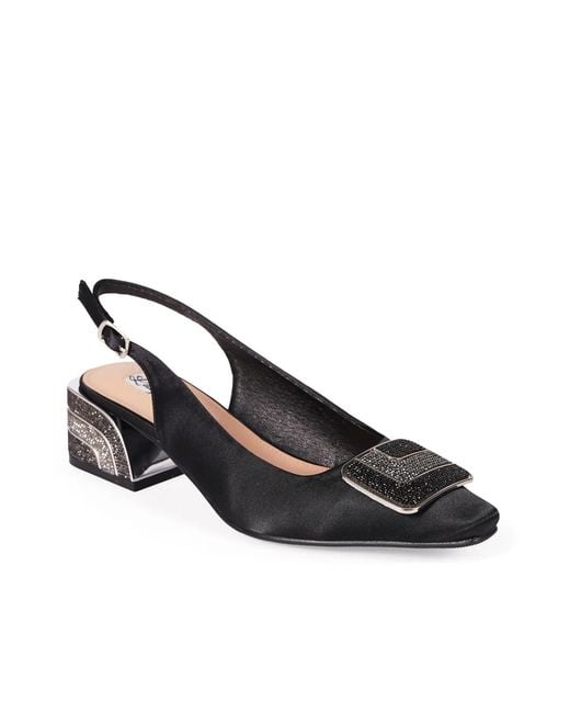 Lady Couture Black Flora Pump