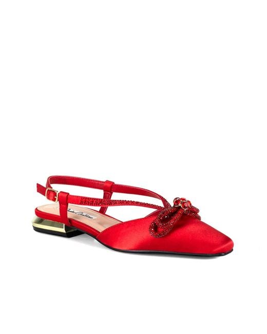 Lady Couture Red Kendal Flat