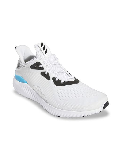 Adidas White Alphabounce Running Shoe for men
