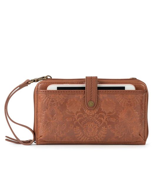 The Sak Brown Iris Smartphone Crossbody Bag