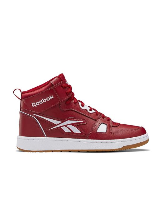 Reebok Leather Resonator Mid Basketball Shoe in Red for Men Lyst