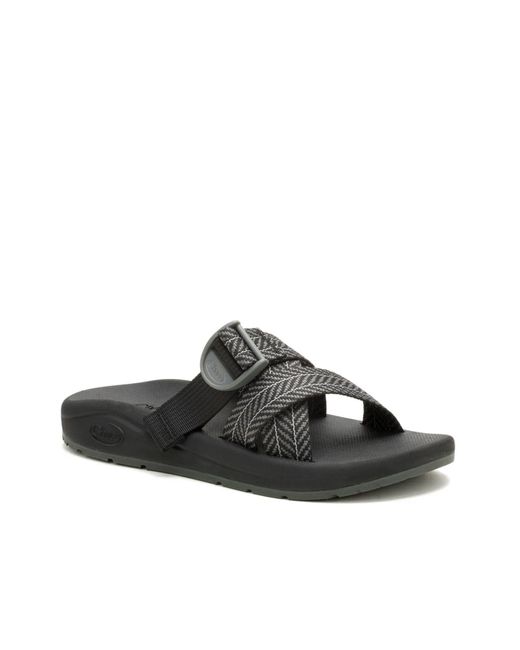 Chaco Black Cushz Slide Sandal