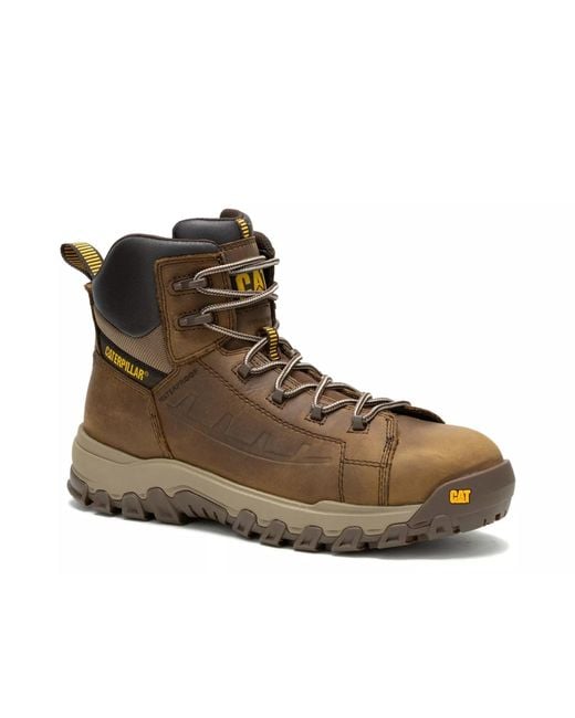 Caterpillar Brown Threshold Rebound Composite Toe Work Boot for men