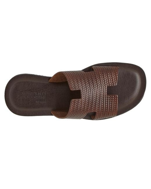 Mercanti Fiorentini Brown M7805 Stamped Sandal for men