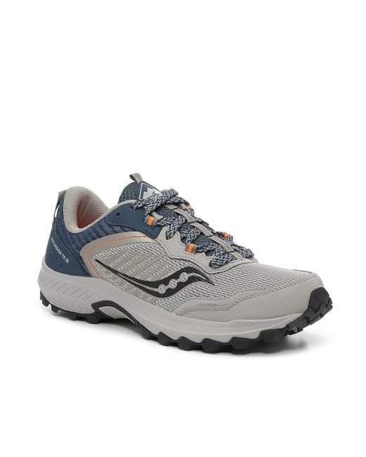 Saucony Synthetic Excursion Tr15 Trail Running Shoe in Grey/Blue (Gray