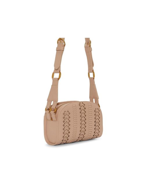 Vince Camuto Jamee Leather Crossbody Bag in Natural | Lyst