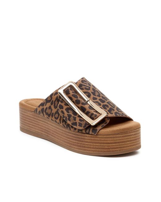 Kelsi Dagger Brooklyn Brown Dover Platform Sandal