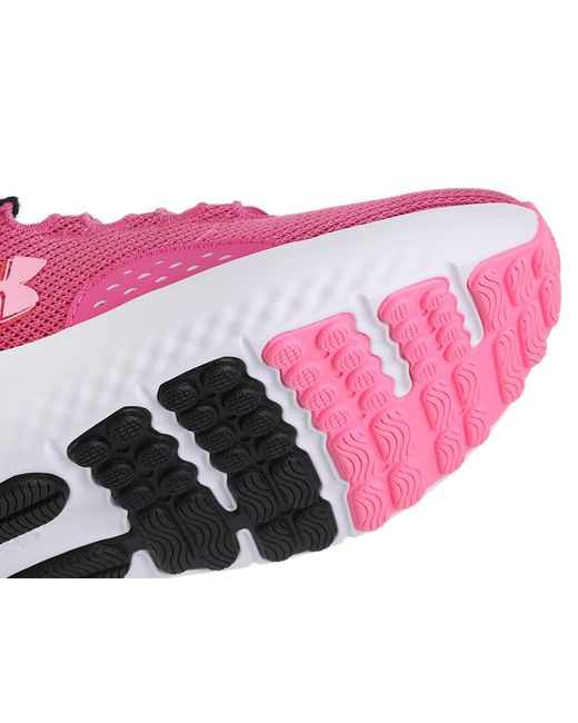 Under Armour Pink Charged Surge 4 Running Shoe