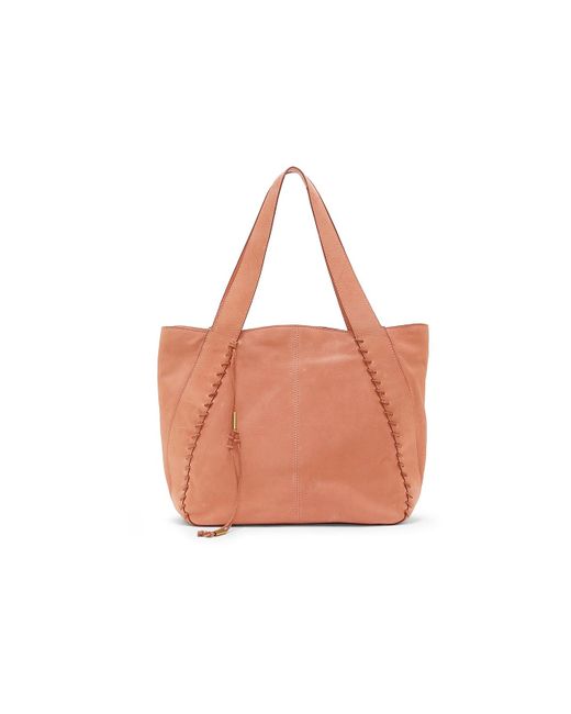 Lucky Brand Lika Leather Tote in Faded Orange (Black) Lyst