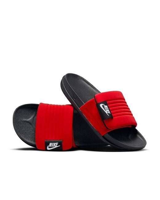Nike Red Offcourt Adjust Slide Sandal for men
