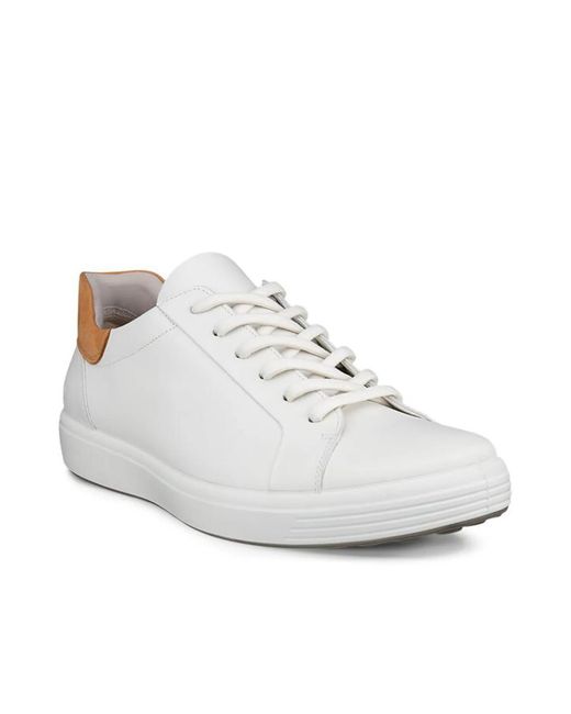 Ecco White Soft 7 Sneaker for men