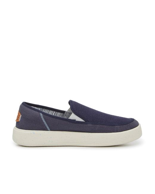 Hey Dude Blue Sunapee Coastline Slip-on Sneaker for men