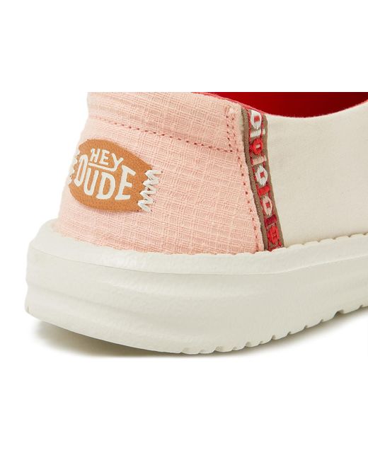 Hey Dude White Wendy Slip-on Sneaker
