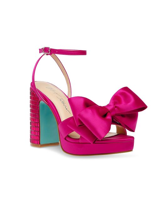 Betsey Johnson Pink Aida Platform Sandal