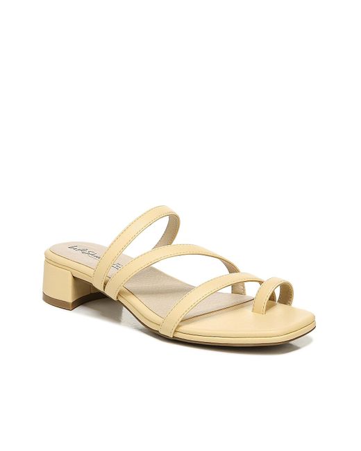 LifeStride Synthetic Jasmine Slide Sandal in Yellow | Lyst