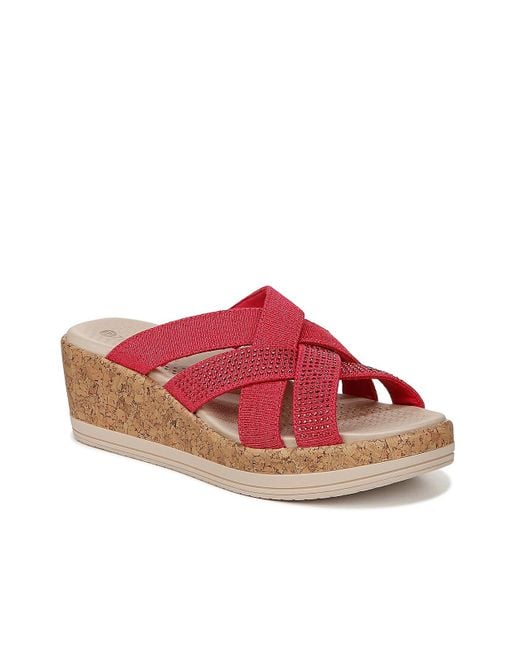 Bzees Red Reign Wedge Sandal