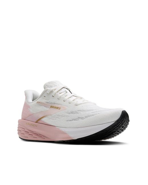 Brooks White Launch 11 Running Shoe