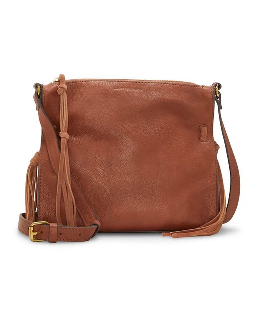 Lucky Brand Erma Large Leather Crossbody Bag in Brown Lyst