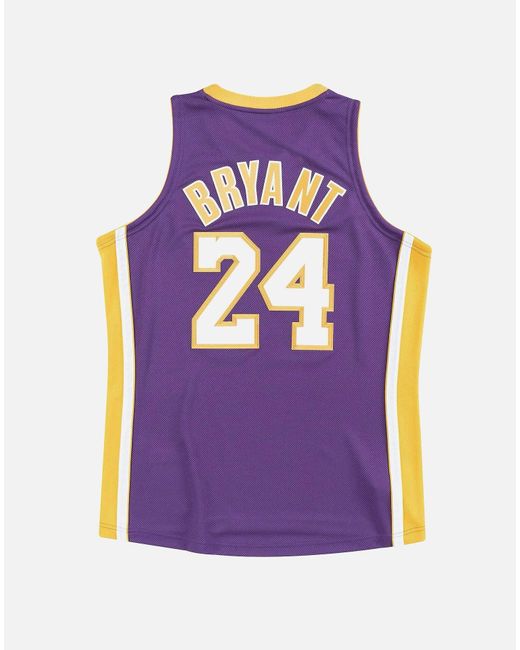 Mitchell & Ness Synthetic Los Angeles Lakers Kobe Bryant #24 Authentic ...