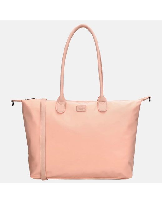 Charm London Buckingham Mono Shopper Met 15.6 Inch Laptopvak L Licht in het Pink