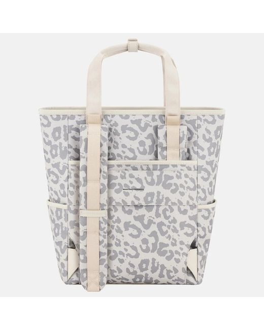 KAPTEN & SON Lindby Diaper Leo Laptoprugzak Leopard in het White