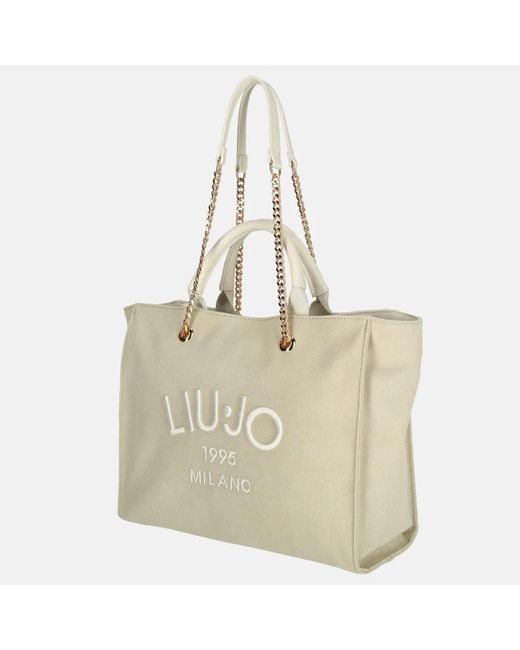 Liu Jo Shopper L Cream in het Natural