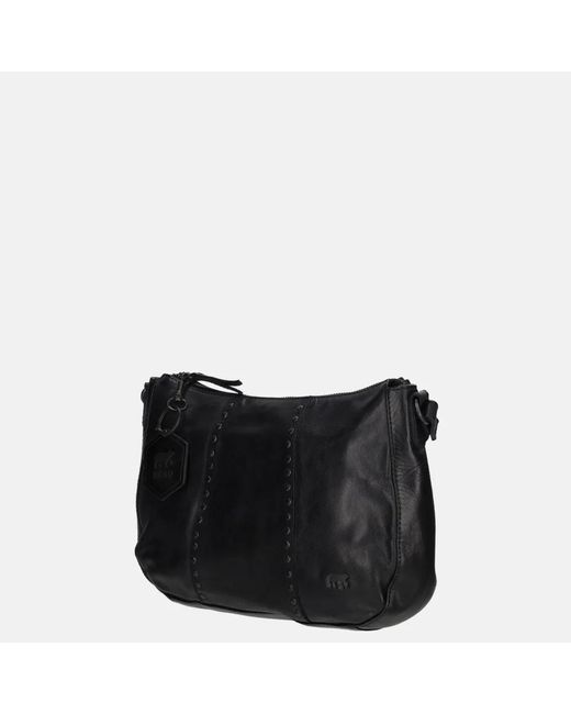 Bear Design Crossbody Tas Studs Black