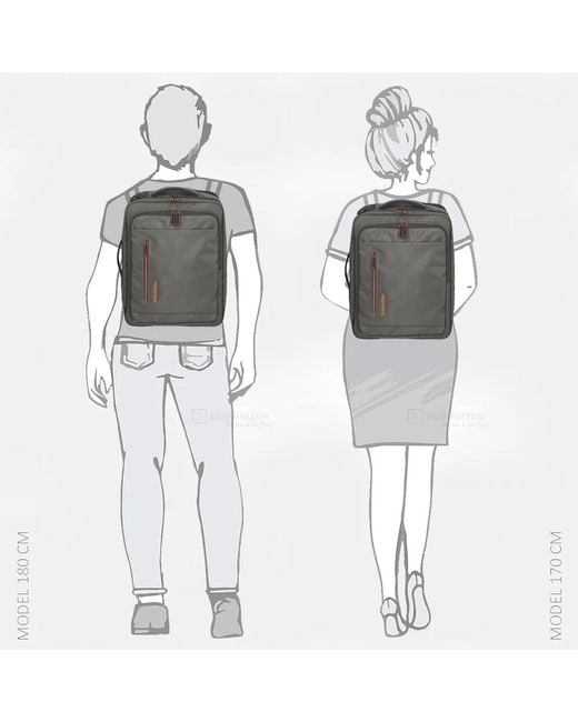 Travelite Crosslite 5.0 Underseater Rugzak 15 Inch Dark Olive in het Gray