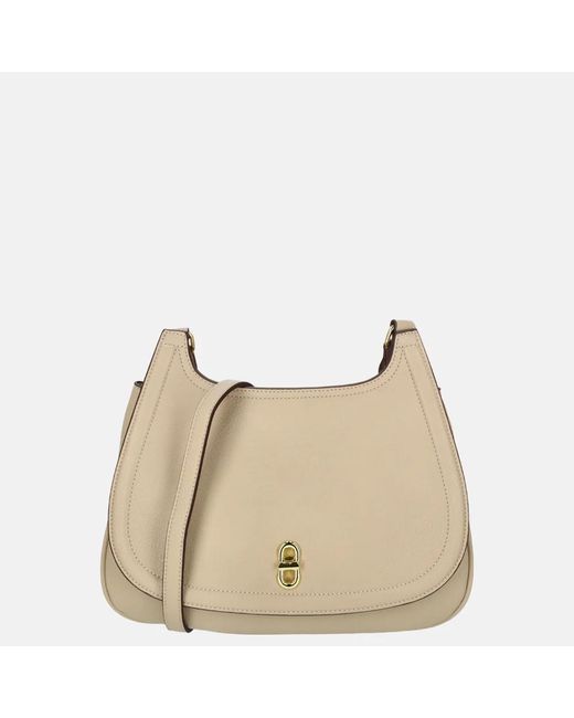Laurent David Katty Crossbody Tas M Taupe in het Natural